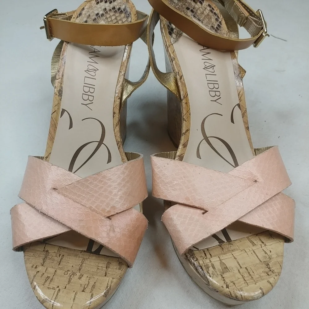 Sam & Libby Wedge Platform Summer Strappy Sandals